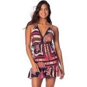 Maaji Pink and Black Mini Dress